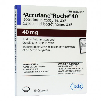 Accutane - Isotretinoin 40mg/30caps - Canadian Generic