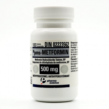 Metformin (Glucophage) 500mg/100 - Pharmacy Grade