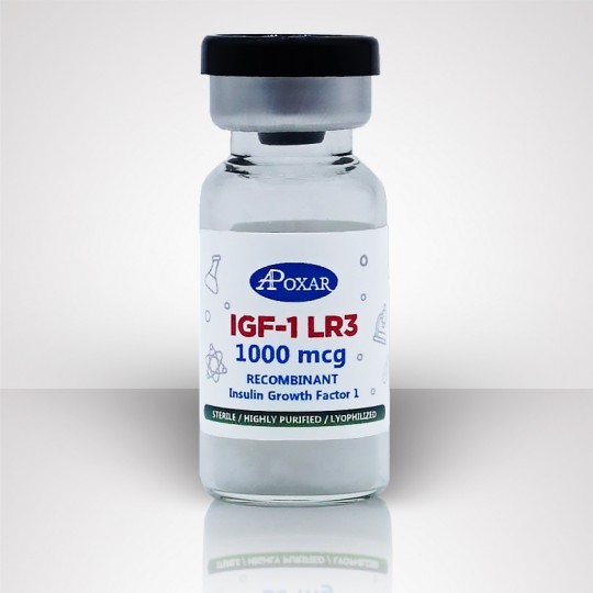IGF-1 LR3 1000mcg/vial RECOMBINANT (not synthetic) Receptor Grade - Apoxar