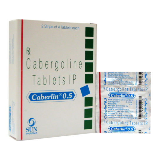Cabergoline (Dostinex) 0.5mg/4tabs