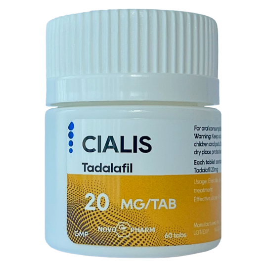 Cialis - Tadalafil 20mg/60tabs | NovoPharm