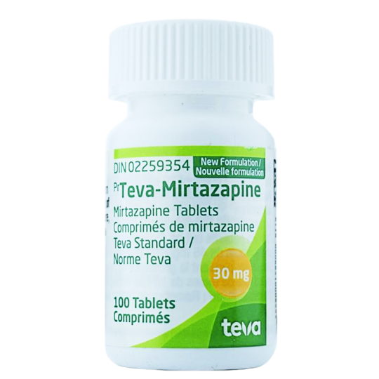 Mitrazapine (antidepressant) 30mg/100tabs - Canada Pharmacy