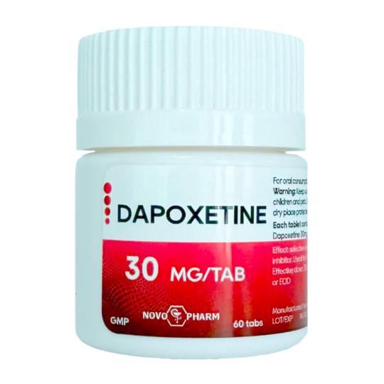 Dapoxetin 30mg/60tabs (premature ejaculation treatment) | NovoPharm