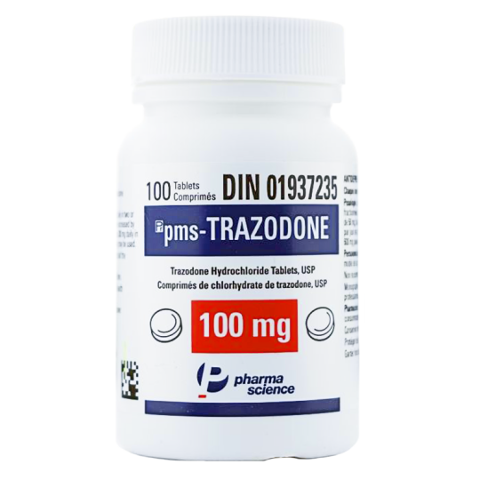 Trazodone (antidepressant) 100mg/100tabs - Canada Pharmacy