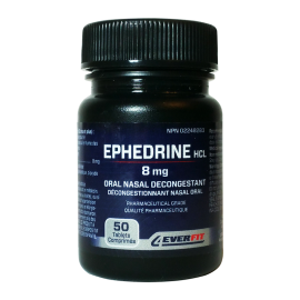 Ephedrine 8mg/50tabs | Pharmacy Grade